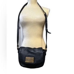 Marc Jacobs Black Pebble Leather Crossbody Bag